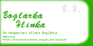 boglarka hlinka business card