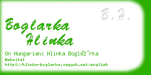 boglarka hlinka business card